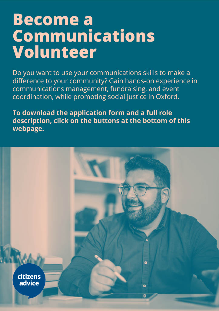 become a comms volunteer